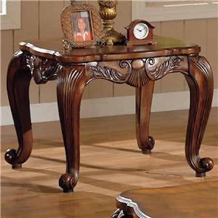 Traditional Square End Table